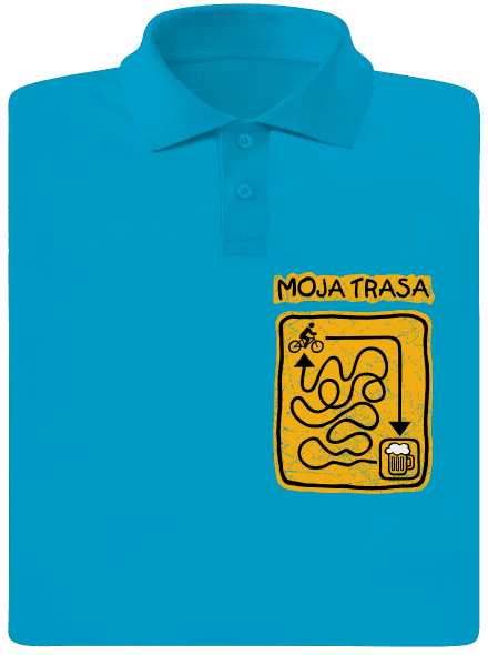 Moja trasa pánska polokošeľa Blue Atol