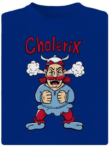 Cholerix pánske športové tričko Royal Blue Mal