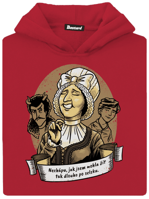 B14: Dorota Máchalová detská mikina klokanka Fire Red