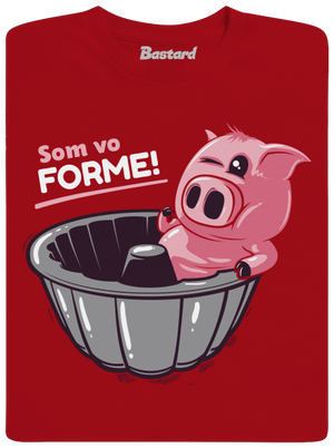 Vo forme pánske tričko Red