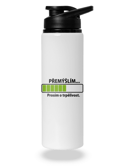 Premýšľam flaša na vodu White