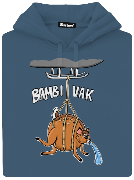 Bambi vak dámska mikina klokanka Denim