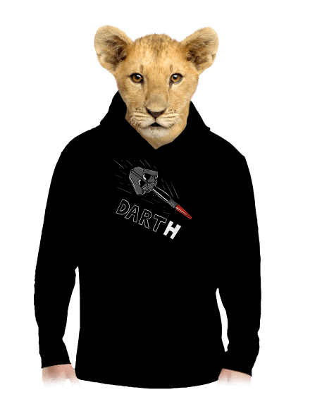 Dart(h) detská mikina klokanka Black