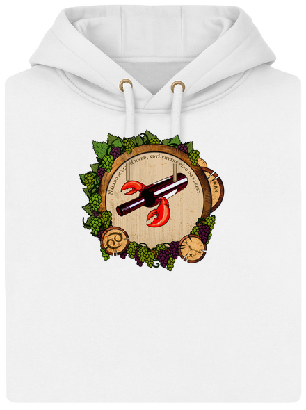 Vínny horoskop: Rak unisex mikina premium Snowwhite