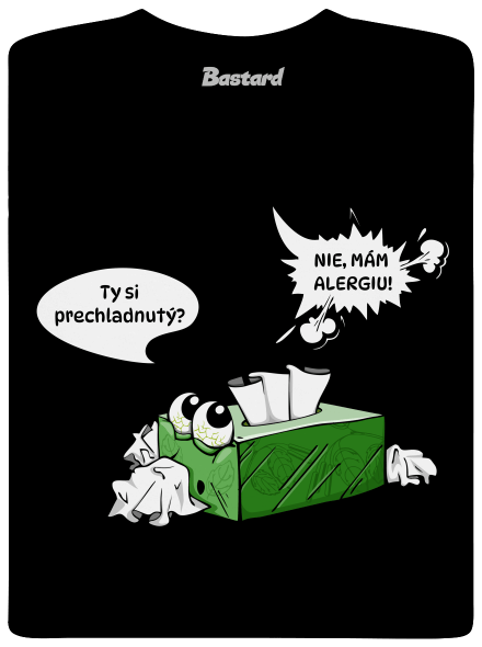 Mám alergiu pánske dlhý rukáv Black