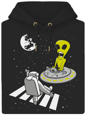 Vesmírny prechod unisex mikina premium Dark Black