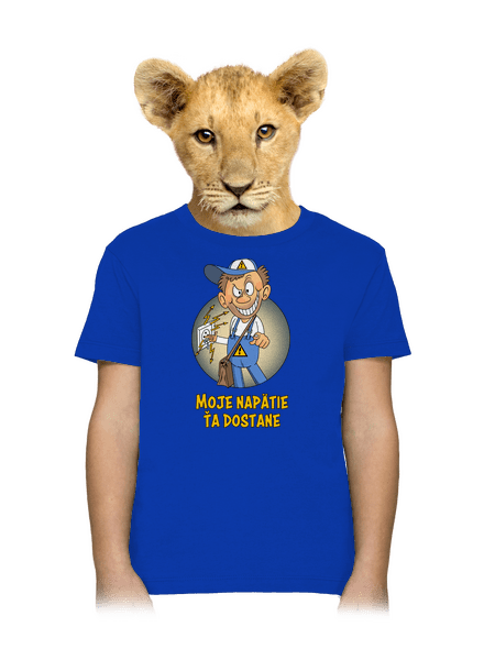 Moje napätie detské tričko Royal Blue