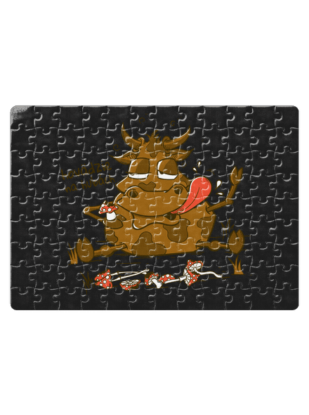 Hovädzie na hubách puzzle White