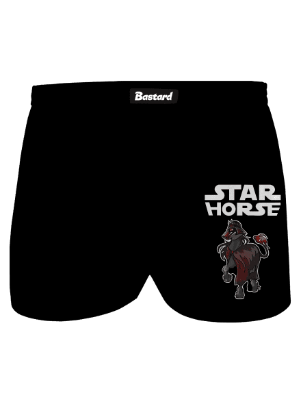 Star horse pánske trenky Black