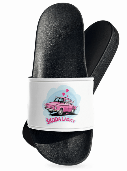 Škoda lásky šľapky White