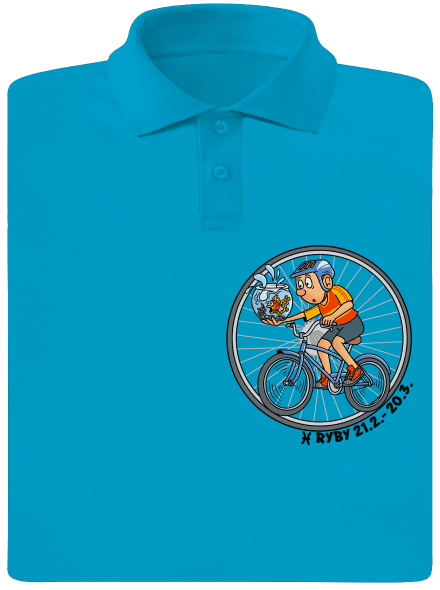 Cyklistický horoskop: Ryby pánska polokošeľa Blue Atol