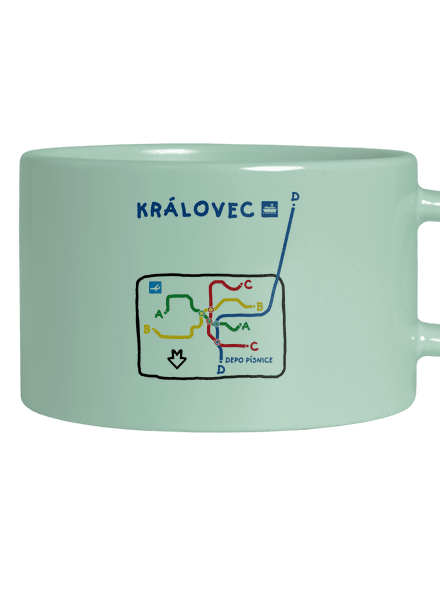 Metro Královec hrnček makronka Mint Macaron