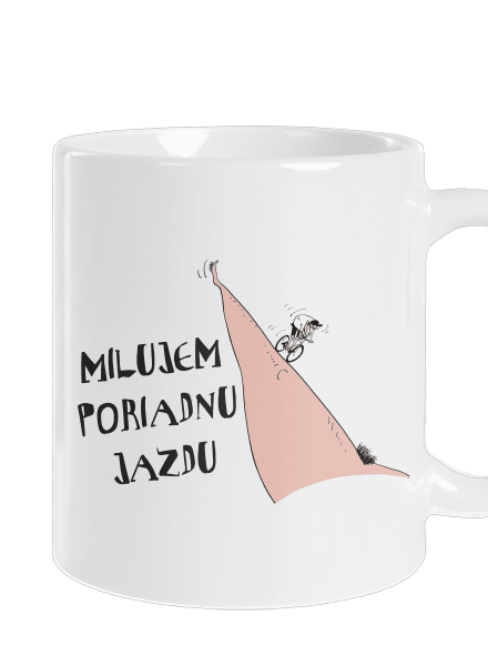 Milujem jazdu klasický hrnček White