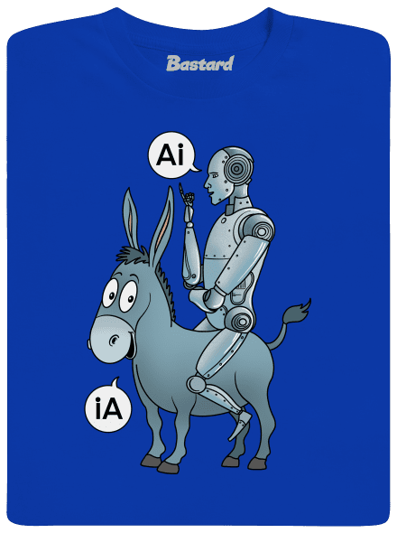 Somár a AI detské tričko Royal Blue