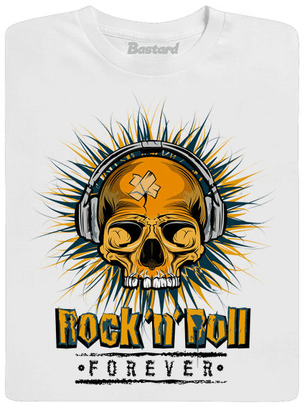 Rock'n'Roll forever pánske dlhý rukáv White