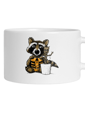 Strážcovia galaxie hrnček makronka White