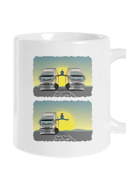 Chuck & Truck klasický hrnček White