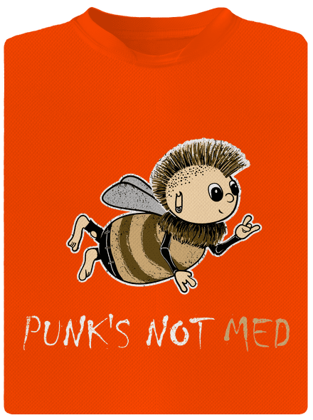 Punks Not Med pánske športové tričko Neon Orange