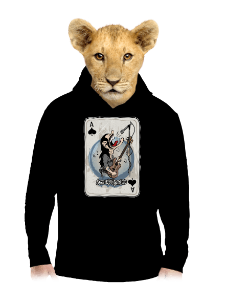 Ace of Spades detská mikina klokanka Black