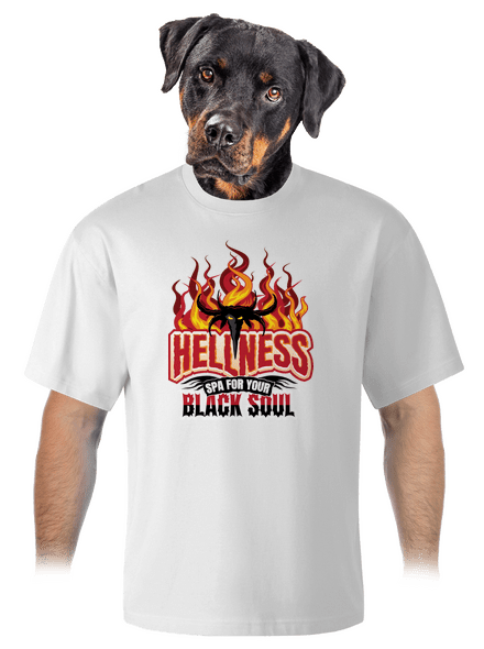 Hellness unisex tričko oversized White