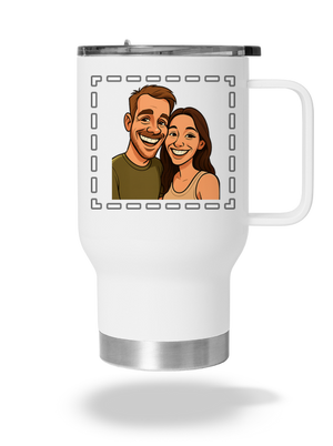 Karikatúra z vlastnej fotky termohrnček White