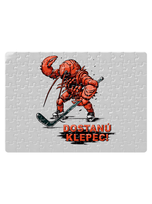 Dostanú klepec puzzle White