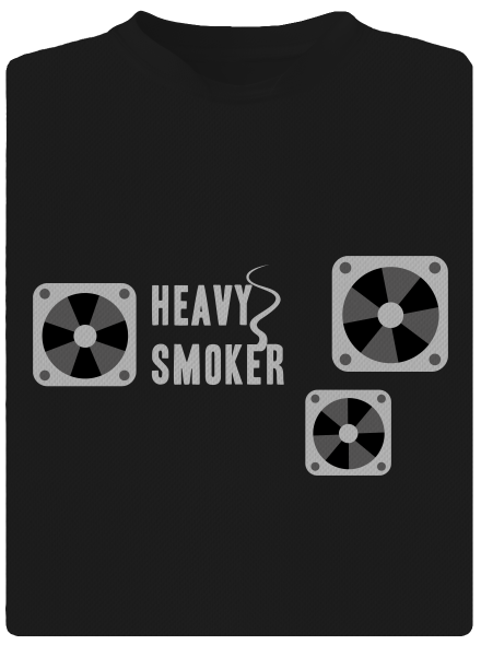 Heavy smoker pánske športové tričko Black