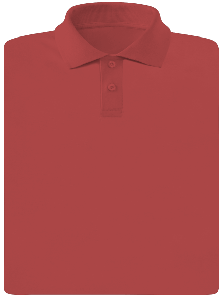 Bez potlače pánska polokošeľa Burgundy
