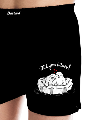 Milujem túlenie pánske trenky Black