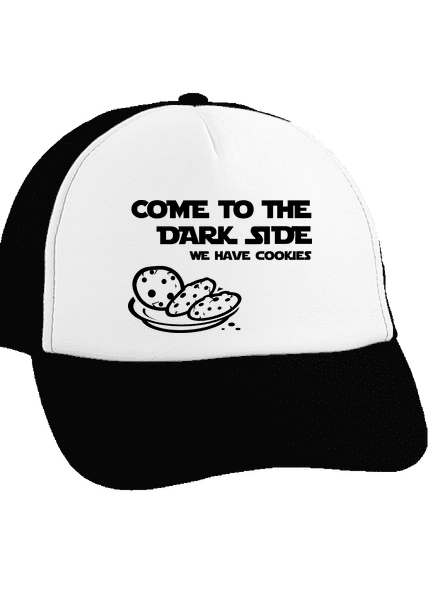 Come to the dark side šiltovka truckerka Black cap