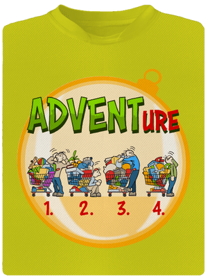 Adventure detské športové tričko Neon Yellow
