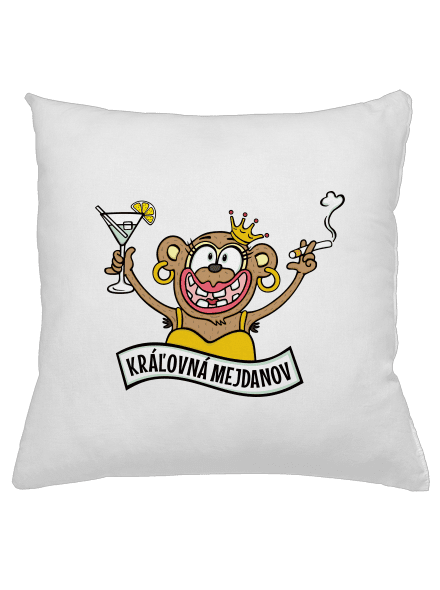 Kráľovná mejdanov vankúš White