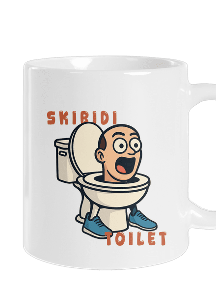 Skibidi Toilet klasický hrnček White