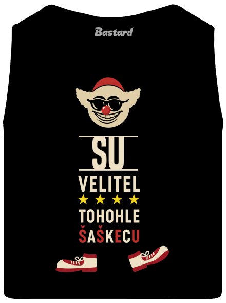 Velitel šaškecu pánske tielko Black