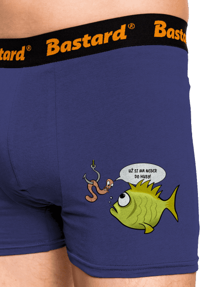 Ryba a dážďovka boxerky Blue Navy