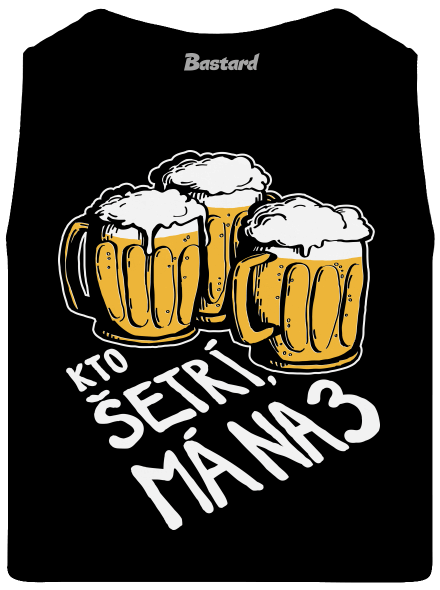 Kto šetrí, má na tri pánske tielko Black