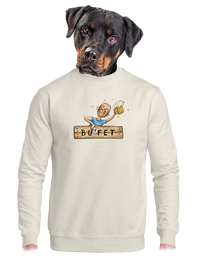 unisex mikina bez kapucne