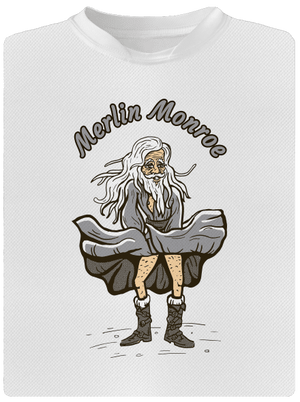 Merlin Monroe detské športové tričko White