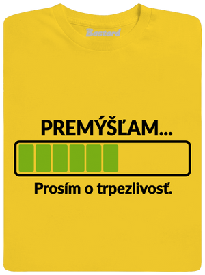 Premýšľam detské tričko Gold