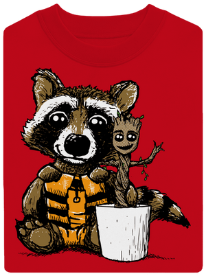 Strážcovia galaxie unisex mikina bez kapucne Red