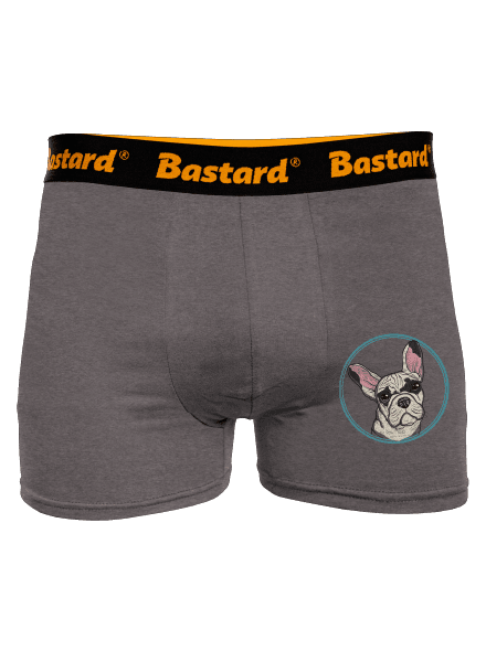 Buldoček boxerky Gray Melange
