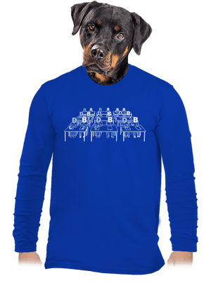 Cimrman: Debil, blbeček pánske dlhý rukáv Royal Blue