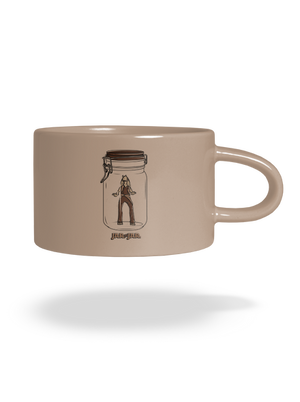 Jar in jar hrnček makronka Brown Macaron