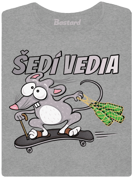 Šedí vedia - myšiak dámske tričko Dark Gray Melange