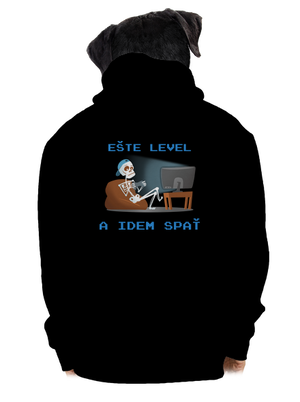 Ešte level pánska mikina na zips Black