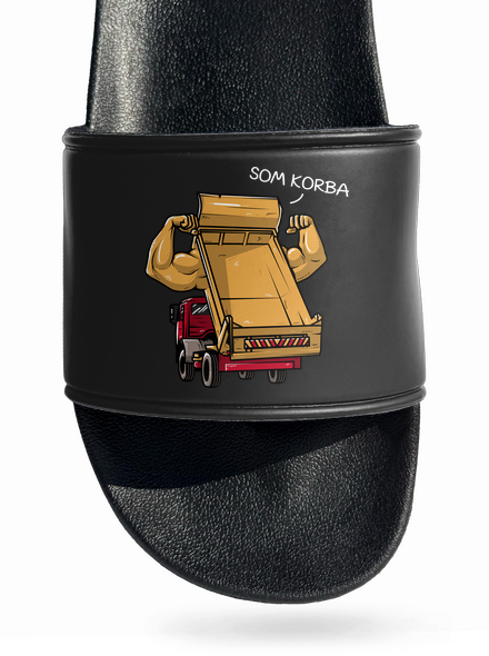 Korba šľapky Black