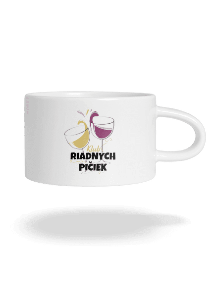 Klub riadnych pičiek hrnček makronka White