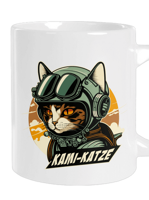 Kami-Katze veľký hrnček White