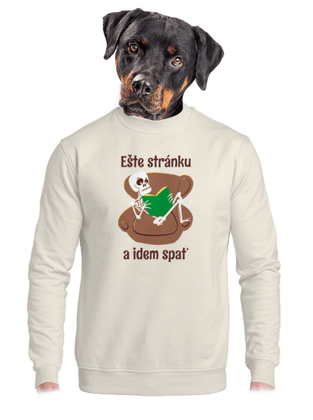 Ešte stránku unisex mikina bez kapucne Off White