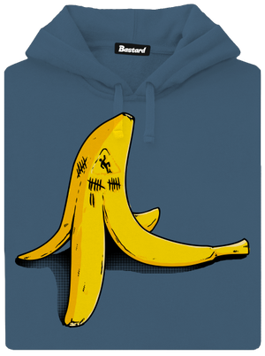 Banán zabijak dámska mikina klokanka Denim